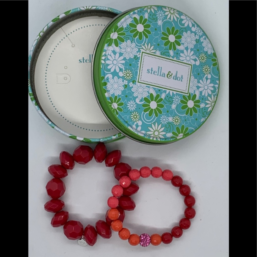 Stella & Dot Poppy Bracelet Set Tin